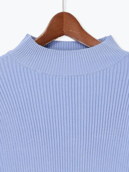 チュールフレアスリーブニットプルオーバー（グレー/ブラック/ブルー）｜Te chichi（テチチ）通販