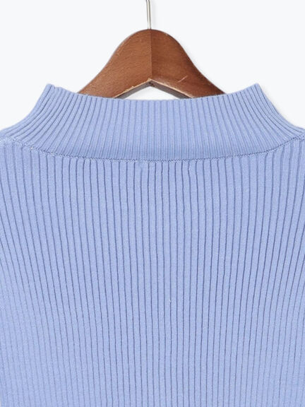 チュールフレアスリーブニットプルオーバー（グレー/ブラック/ブルー）｜Te chichi（テチチ）通販