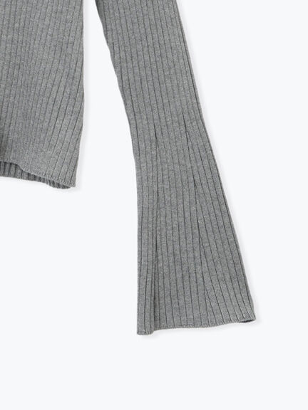 リブダブルジップVネックカーディガン（グレー/ブラック/ベージュ）｜Te chichi（テチチ）通販