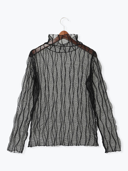 ドットシャーリングチュールインナー（オフホワイト/ブラック）｜Te chichi（テチチ）通販