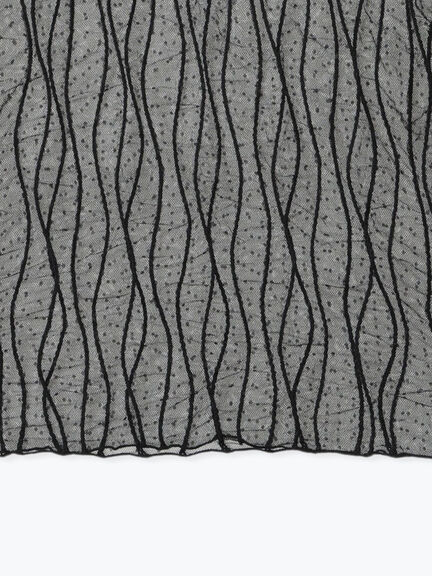 ドットシャーリングチュールインナー（オフホワイト/ブラック）｜Te chichi（テチチ）通販