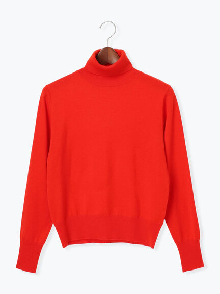 リブタートルネックプルオーバー（オフホワイト/グレー/ブラック/レッド）｜Te chichi（テチチ）通販