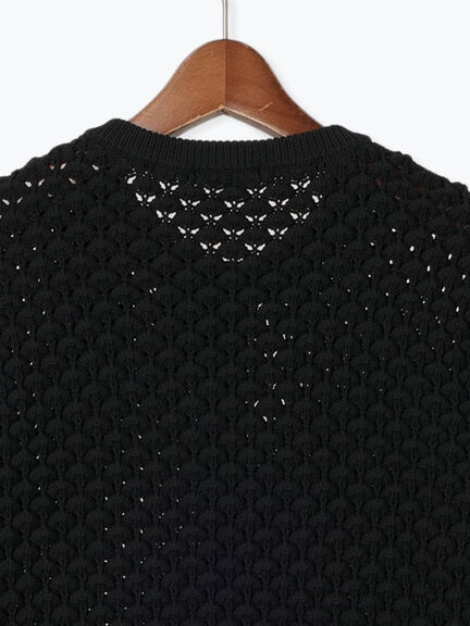 ポコポコニットカーディガン（オフホワイト/ブラック/ピンク）｜Te chichi（テチチ）通販