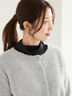 【佐藤晴美着用】ラメシャギークルーカーディガン（シルバー/チャコールグレー/ゴールド）｜Te chichi（テチチ）通販
