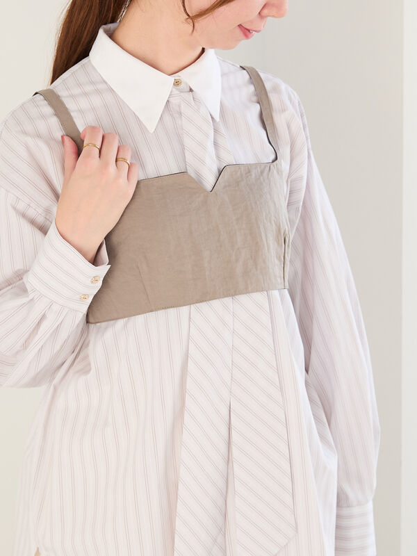 リバーシブルレイヤードショートビスチェ（グレー）｜Te chichi（テチチ）通販