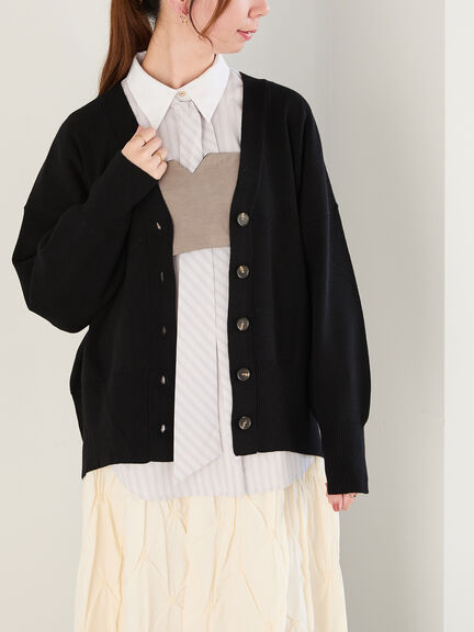 リバーシブルレイヤードショートビスチェ（グレー/ブラック）｜Te chichi（テチチ）通販