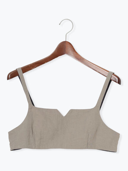 リバーシブルレイヤードショートビスチェ（グレー/ブラック）｜Te chichi（テチチ）通販