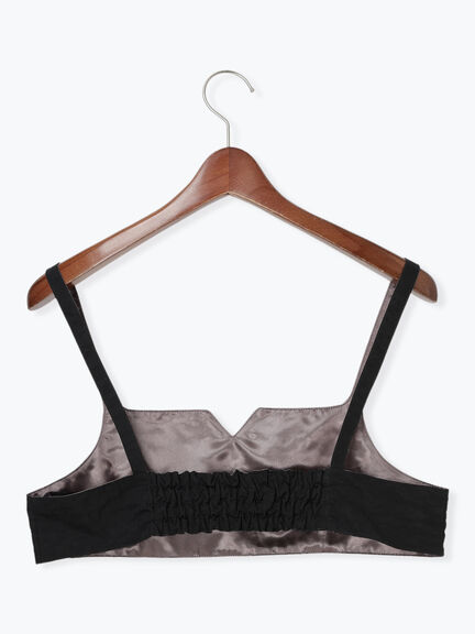 リバーシブルレイヤードショートビスチェ（グレー/ブラック）｜Te chichi（テチチ）通販