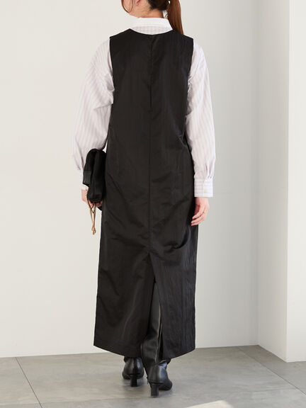 ナイロンスキッパージャンスカ（グレー/ブラック/オリーブ）｜Te chichi（テチチ）通販