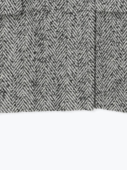 ピークドラペルダブルジャケット（チャコールグレー/ブラック/キャメル）｜Te chichi（テチチ）通販