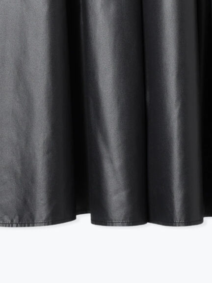 グロッシーレザーライクフレアスカート（ブラック/ブラウン）｜Te chichi（テチチ）通販