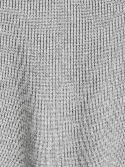 フラワービジュー畦ニットプルオーバー（グレー/ネイビー）｜Te chichi（テチチ）通販