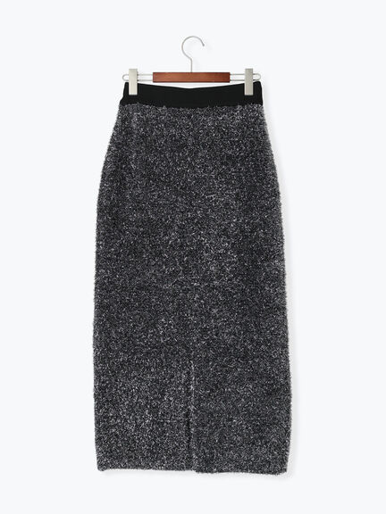 【Atelier Soirée】ラメシャギーニットスカート（グレー）｜Te chichi（テチチ）通販