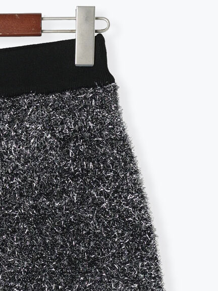 【Atelier Soirée】ラメシャギーニットスカート（グレー）｜Te chichi（テチチ）通販