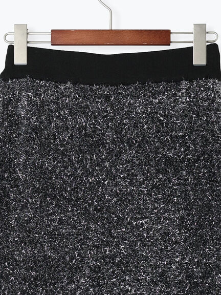 【Atelier Soirée】ラメシャギーニットスカート（グレー）｜Te chichi（テチチ）通販