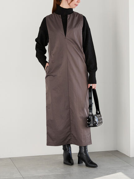 ミックスラメハイネックニット（オフホワイト/ブラック/ネイビー）｜Te chichi（テチチ）通販