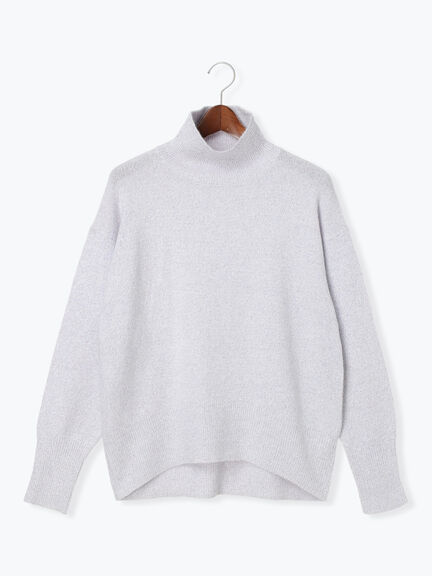 ミックスラメハイネックニット（オフホワイト/ブラック/ネイビー）｜Te chichi（テチチ）通販