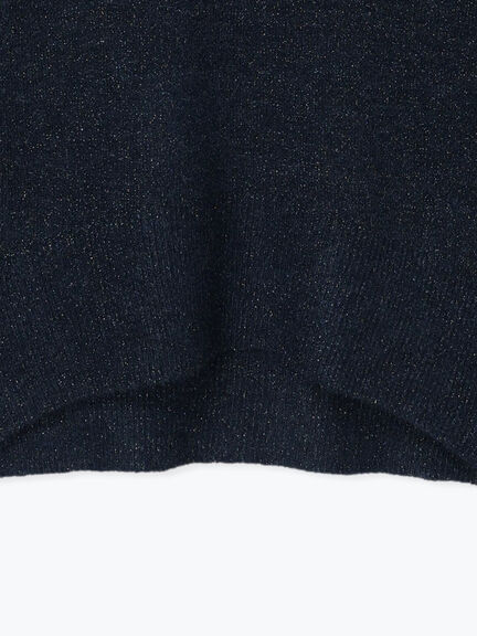 ミックスラメハイネックニット（オフホワイト/ブラック/ネイビー）｜Te chichi（テチチ）通販