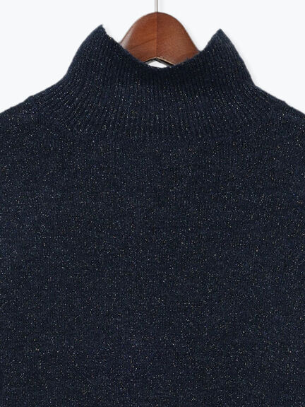 ミックスラメハイネックニット（オフホワイト/ブラック/ネイビー）｜Te chichi（テチチ）通販