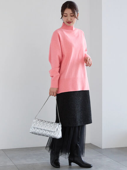 【佐藤晴美着用】マルチWAYレイヤードスカート（グレー/ブラック）｜Te chichi（テチチ）通販