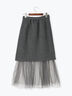 【佐藤晴美着用】マルチWAYレイヤードスカート（グレー/ブラック）｜Te chichi（テチチ）通販