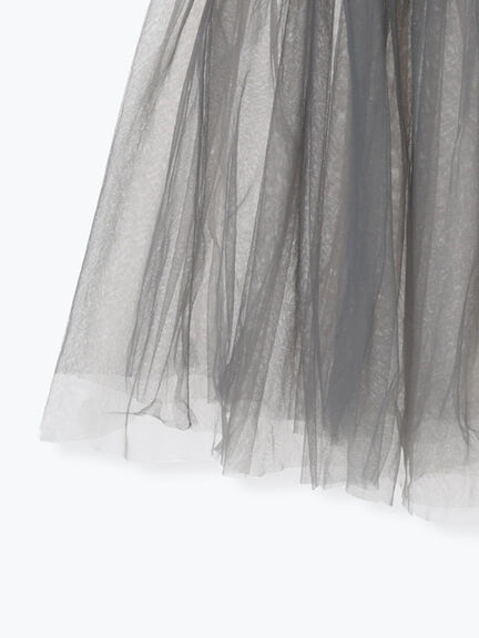 【佐藤晴美着用】マルチWAYレイヤードスカート（グレー/ブラック）｜Te chichi（テチチ）通販