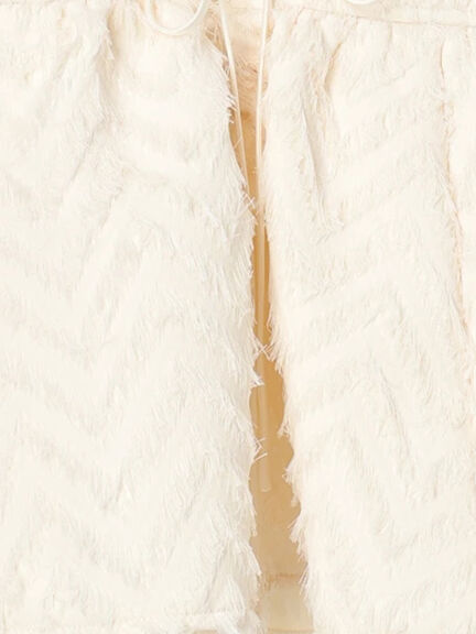 カットジャカードボンディングキャミソール（セットアップ可）（オフホワイト/ブラック）｜Te chichi（テチチ）通販