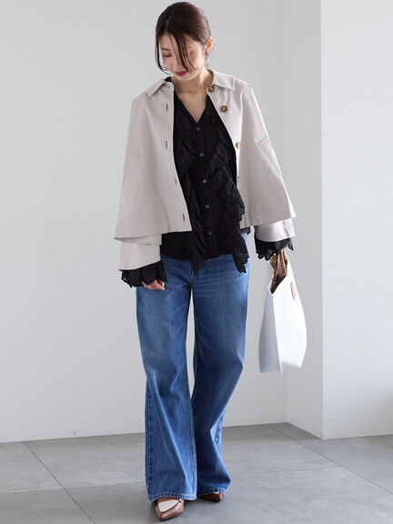 【EDWIN別注】ワイドデニムパンツ《2025spring catalog item》（サックスブルー/ブルー）｜Te chichi（テチチ）通販