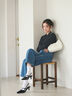 【宮本茉由着用】【EDWIN別注】ストレートデニムパンツ《2025spring catalog item》（サックスブルー/ブルー）｜Te chichi（テチチ）通販