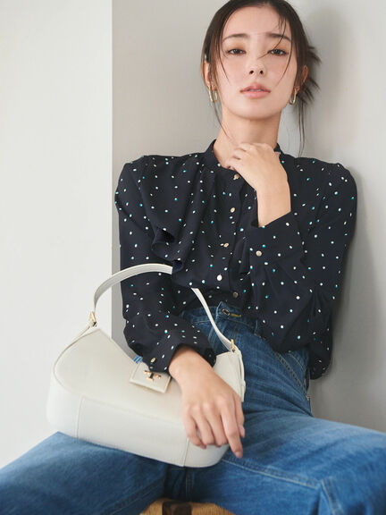 【宮本茉由着用】【EDWIN別注】ストレートデニムパンツ《2025spring catalog item》（サックスブルー/ブルー）｜Te chichi（テチチ）通販