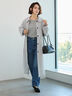 【宮本茉由着用】【EDWIN別注】ストレートデニムパンツ《2025spring catalog item》（サックスブルー/ブルー）｜Te chichi（テチチ）通販