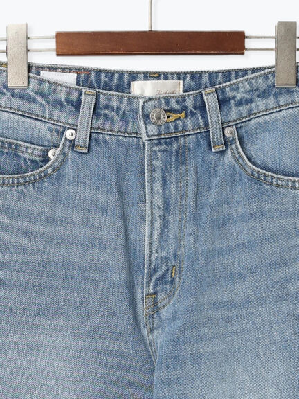 【宮本茉由着用】【EDWIN別注】ストレートデニムパンツ《2025spring catalog item》（サックスブルー/ブルー）｜Te chichi（テチチ）通販