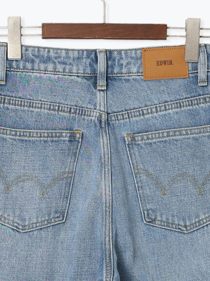 【宮本茉由着用】【EDWIN別注】ストレートデニムパンツ《2025spring catalog item》（サックスブルー/ブルー）｜Te chichi（テチチ）通販
