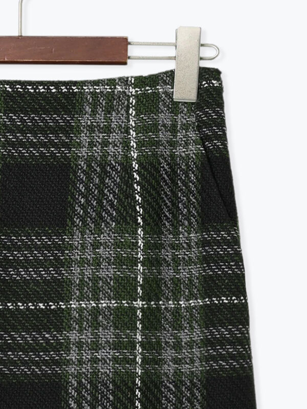 SHEIN Clasi チェック柄タイトドレス チェック柄襟付きデザインタイト