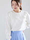 シフォンフラワーモチーフニット（オフホワイト）｜Te chichi（テチチ）通販