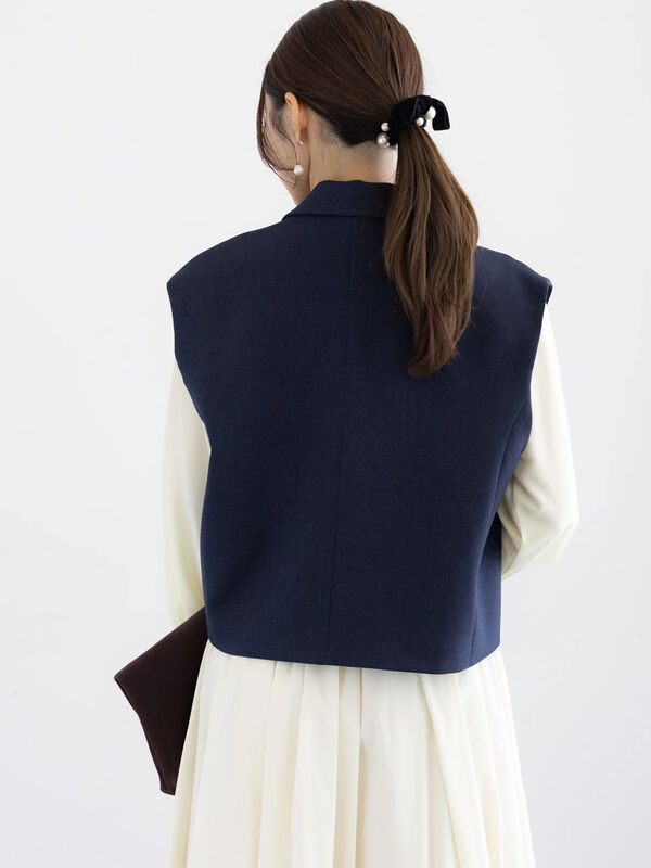 *i. t*ページ セール】 サイドオープンライトジレ（グレー/ブラック/ネイビー