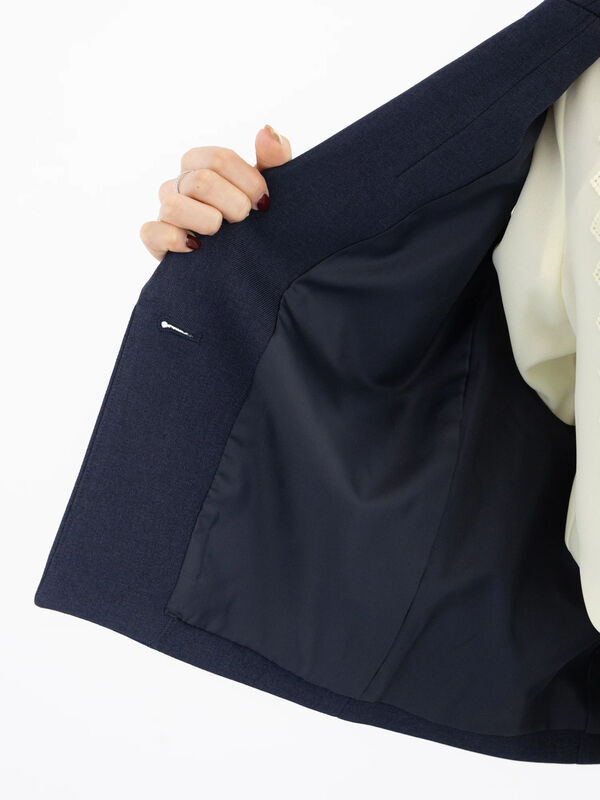 テチチ　フリル　ジレ セール】 フリンジジャカードジレブラウス（オフホワイト/ブラック