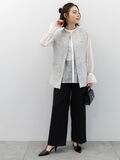 【セレモニーアイテム】タックストレートワイドパンツ（セットアップ可）（ブラック）｜Te chichi（テチチ）通販