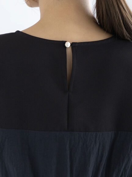 【セレモニーアイテム】リボンビスチェドッキングブラウス（セットアップ可）（ブラック）｜Te chichi（テチチ）通販