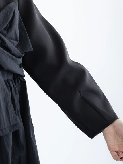 【セレモニーアイテム】リボンビスチェドッキングブラウス（セットアップ可）（ブラック）｜Te chichi（テチチ）通販