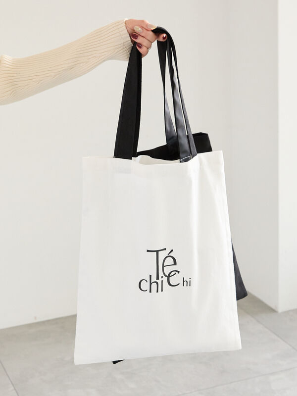 ファブリックトートバック(ロゴマーク)（オフホワイト）｜Te chichi（テチチ）通販