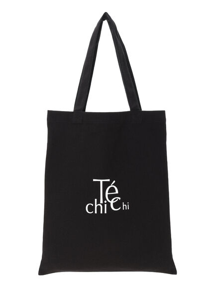 ファブリックトートバック(ロゴマーク)（オフホワイト/ブラック）｜Te chichi（テチチ）通販