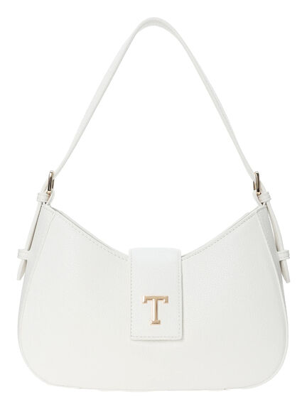 Tメタルワンショルダーバッグ《2025spring catalog item》（ホワイト/ブラウン）｜Te chichi（テチチ）通販