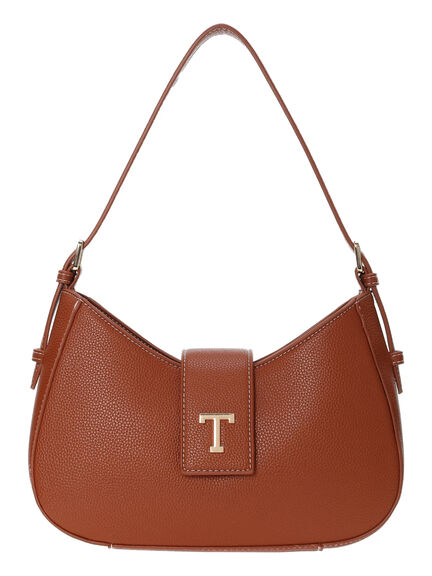Tメタルワンショルダーバッグ《2025spring catalog item》（ホワイト/ブラウン）｜Te chichi（テチチ）通販