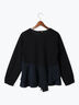 【WEB限定】カットジョーゼット切替ブラウス【セレモニーアイテム】（ネイビー）｜Te chichi（テチチ）通販
