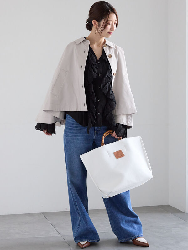 バンブーハンドルトートバッグ《2025spring catalog item