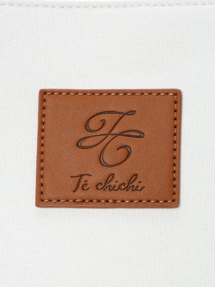 バンブーハンドルトートバッグ《2025spring catalog item》（ホワイト/ブラック/ブラウン）｜Te chichi（テチチ）通販