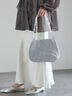 編み地シャイニーミニショルダー《2025spring catalog item》（シルバー/ブラック/ブロンズ）｜Te chichi（テチチ）通販