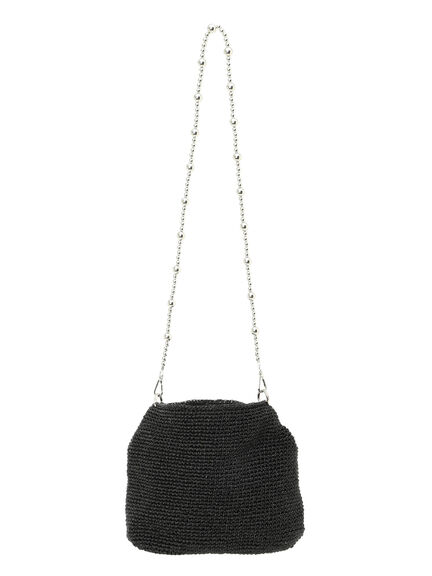 編み地シャイニーミニショルダー《2025spring catalog item》（シルバー/ブラック/ブロンズ）｜Te chichi（テチチ）通販