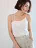 シームレスカップ付きアシメキャミソール《2025spring catalog item》（オフホワイト/ブラック）｜Te chichi（テチチ）通販